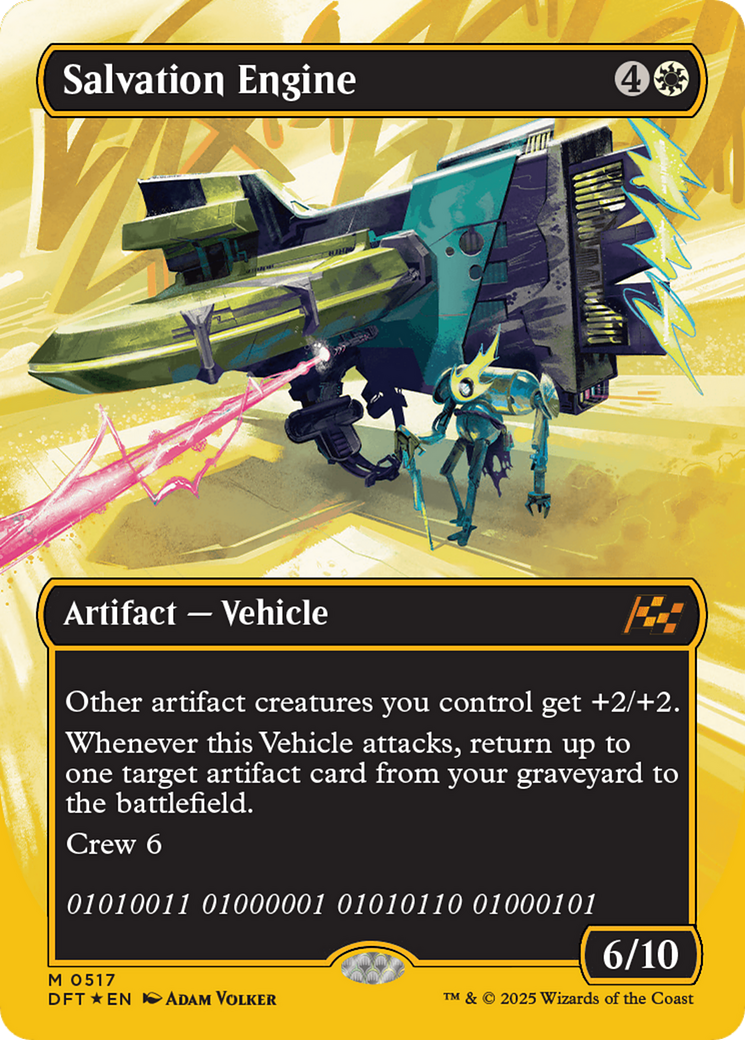 Salvation Engine (Borderless) (First-Place Foil) [Aetherdrift] | Jomio and Rueliete's Cards and Comics