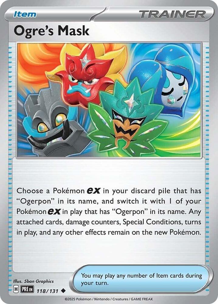 Ogre's Mask (118/131) [Scarlet & Violet: Prismatic Evolutions] | Jomio and Rueliete's Cards and Comics