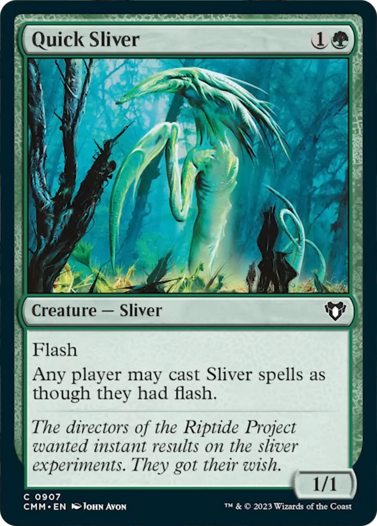 Quick Sliver [Commander Masters] | Jomio and Rueliete's Cards and Comics