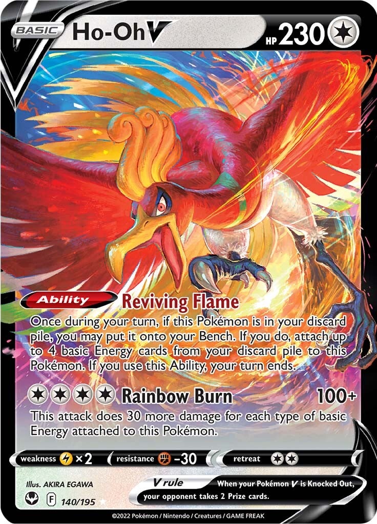Ho-oh V (140/195) [Sword & Shield: Silver Tempest] | Jomio and Rueliete's Cards and Comics