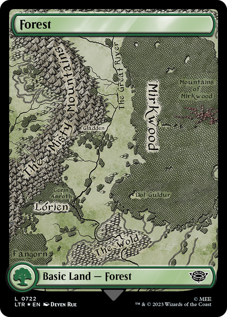 Forest (0722) (Surge Foil) [The Lord of the Rings: Tales of Middle-Earth] | Jomio and Rueliete's Cards and Comics
