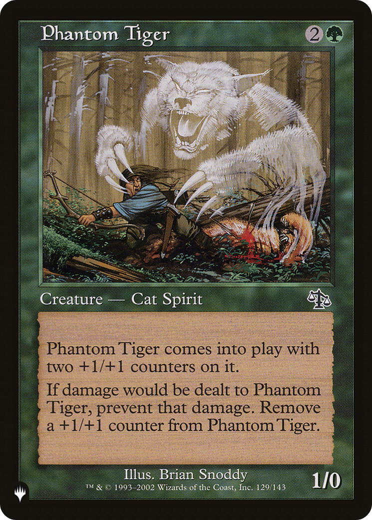 Phantom Tiger [The List] | Jomio and Rueliete's Cards and Comics