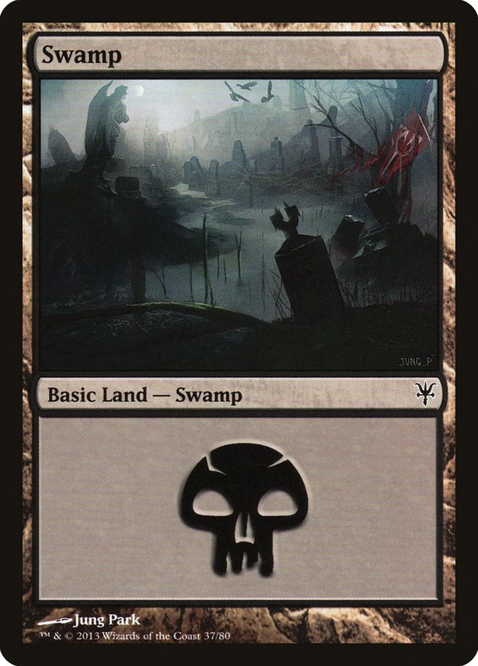 Swamp (37) [Duel Decks: Sorin vs. Tibalt] | Jomio and Rueliete's Cards and Comics