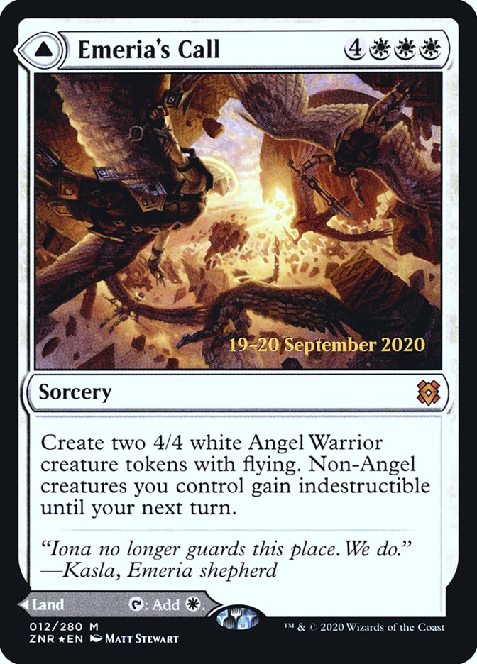 Emeria's Call // Emeria, Shattered Skyclave [Zendikar Rising Prerelease Promos] | Jomio and Rueliete's Cards and Comics