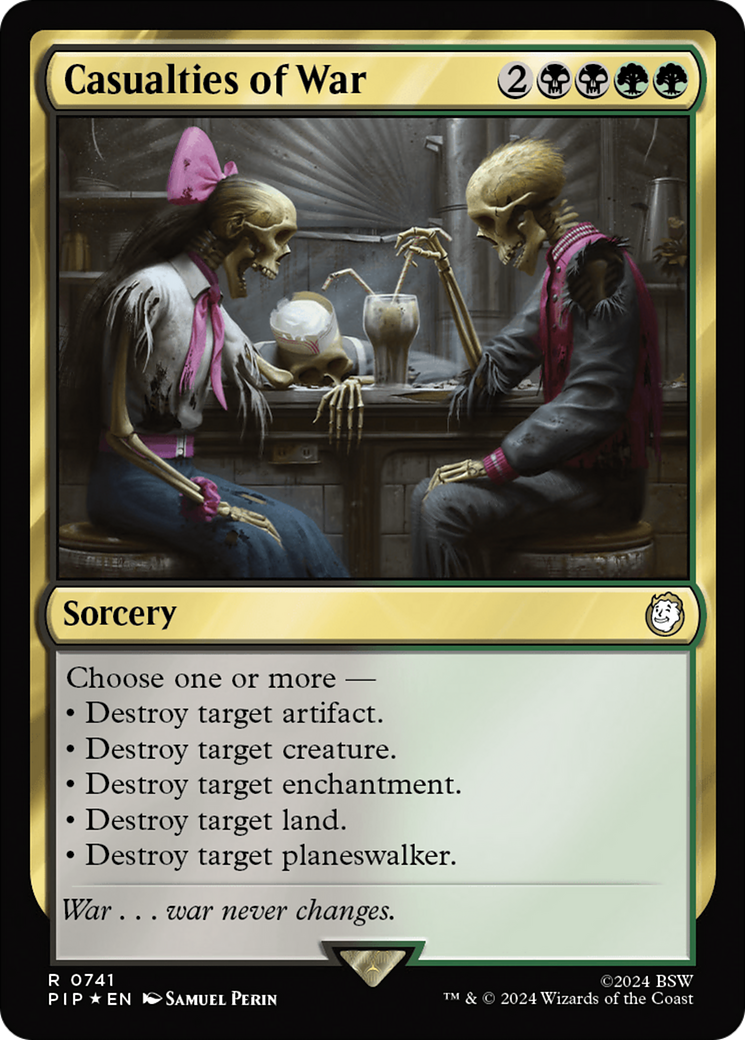 Casualties of War (Surge Foil) [Fallout] | Jomio and Rueliete's Cards and Comics