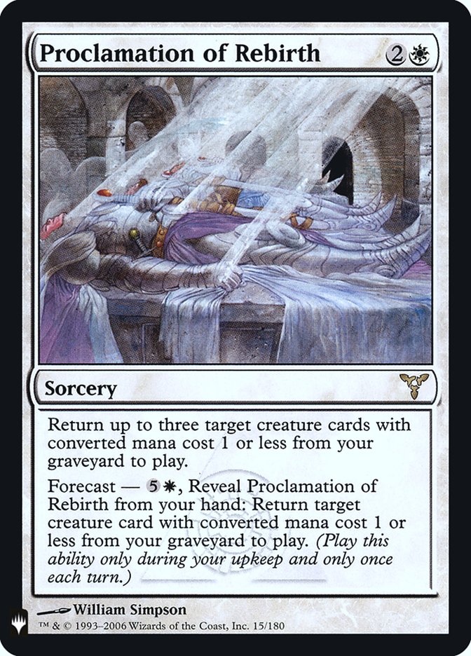 Proclamation of Rebirth [Mystery Booster] | Jomio and Rueliete's Cards and Comics