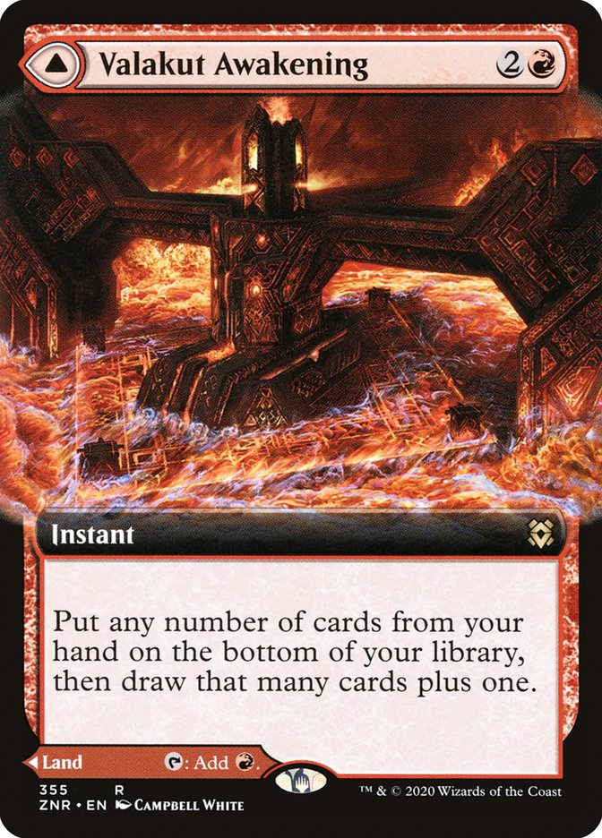 Valakut Awakening // Valakut Stoneforge (Extended Art) [Zendikar Rising] | Jomio and Rueliete's Cards and Comics