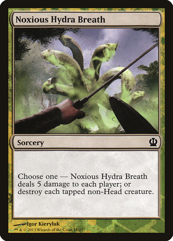 Noxious Hydra Breath [Theros Face the Hydra] | Jomio and Rueliete's Cards and Comics