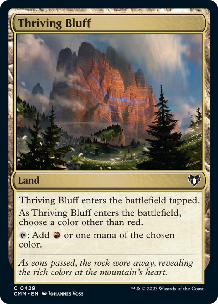 Thriving Bluff [Commander Masters] | Jomio and Rueliete's Cards and Comics