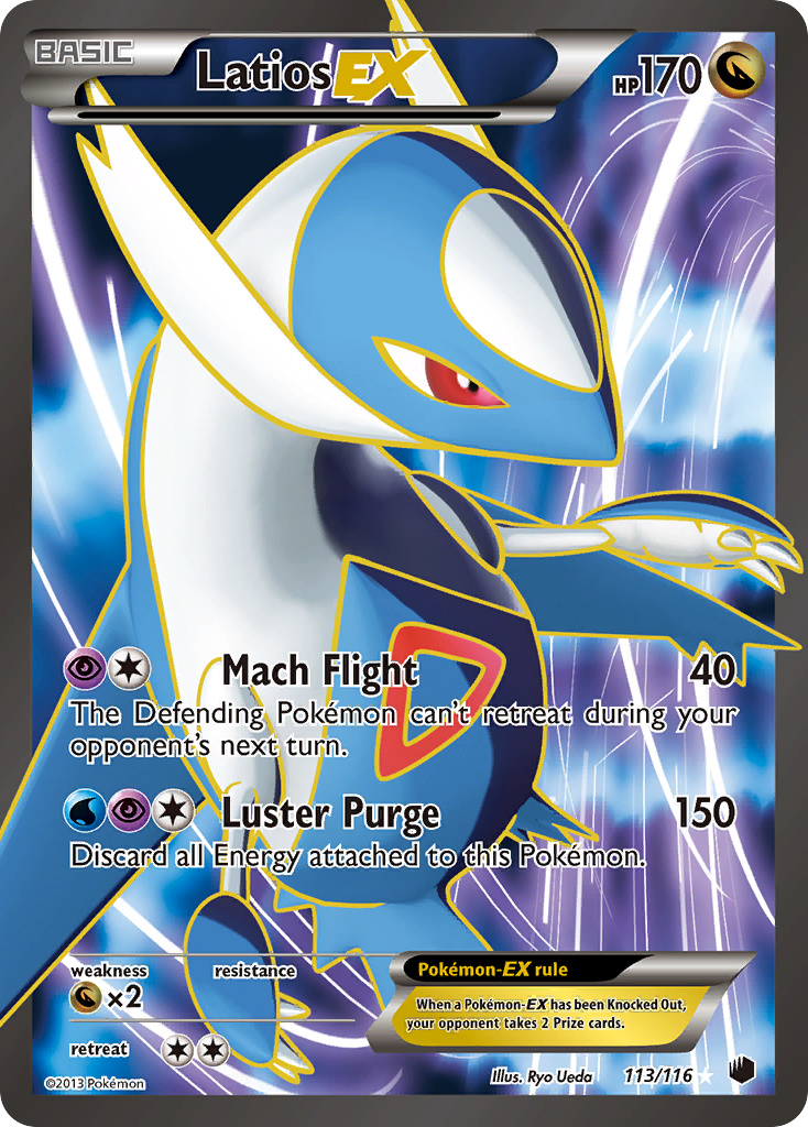 Latios EX (113/116) [Black & White: Plasma Freeze] | Jomio and Rueliete's Cards and Comics