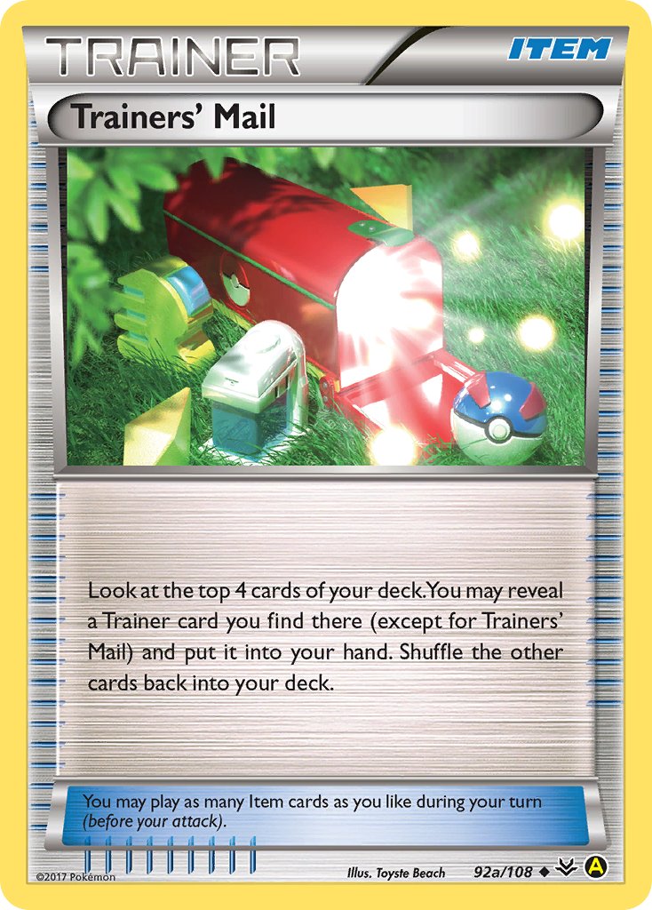 Trainers' Mail (92a/108) [Alternate Art Promos] | Jomio and Rueliete's Cards and Comics
