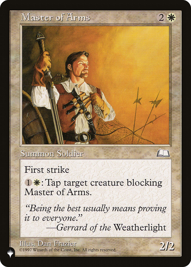 Master of Arms [The List] | Jomio and Rueliete's Cards and Comics