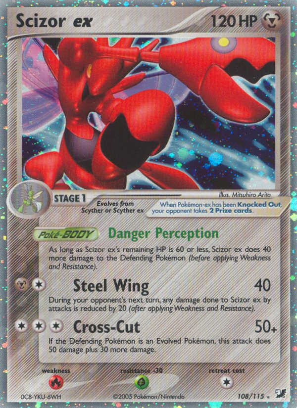 Scizor ex (108/115) [EX: Unseen Forces] | Jomio and Rueliete's Cards and Comics