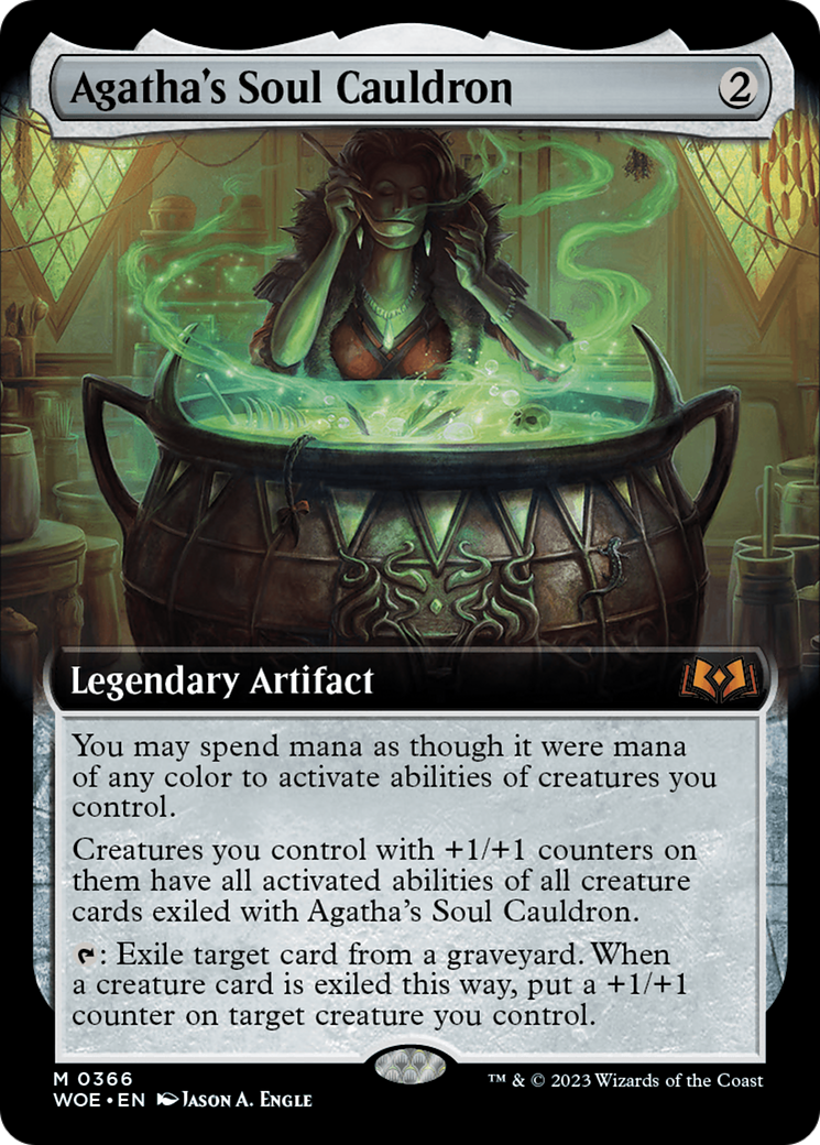 Agatha's Soul Cauldron (Extended Art) [Wilds of Eldraine] | Jomio and Rueliete's Cards and Comics