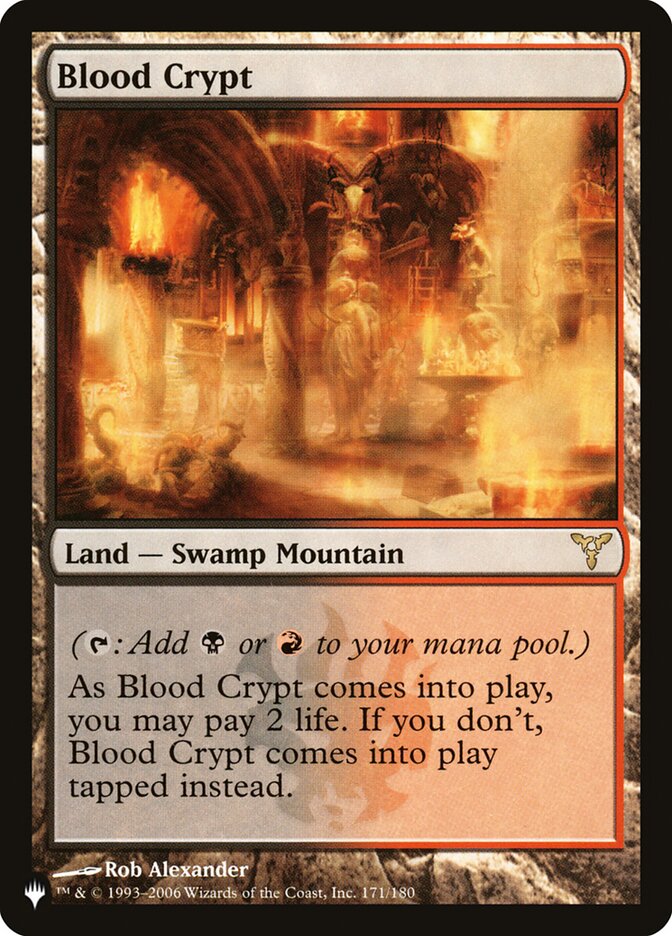Blood Crypt [The List] | Jomio and Rueliete's Cards and Comics
