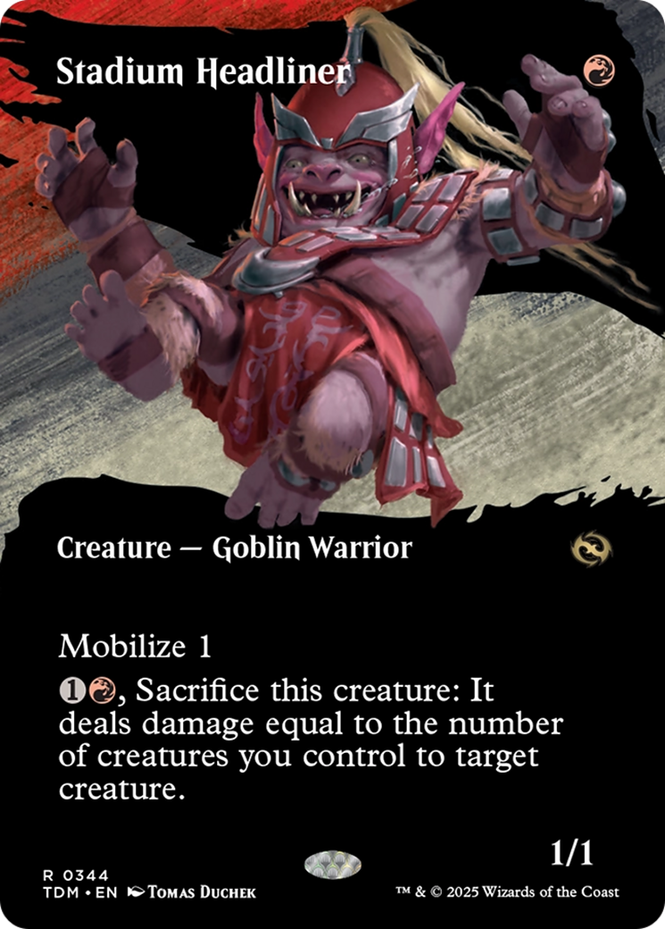 Stadium Headliner (Borderless) [Tarkir: Dragonstorm] | Jomio and Rueliete's Cards and Comics