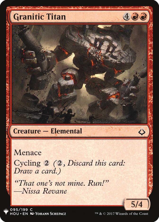 Granitic Titan [Mystery Booster] | Jomio and Rueliete's Cards and Comics