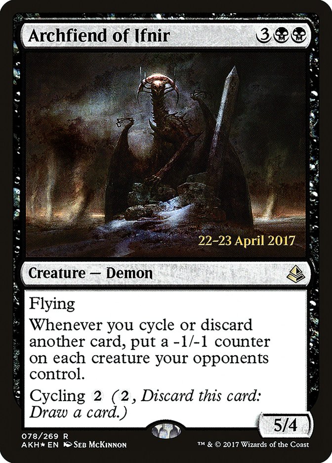 Archfiend of Ifnir [Amonkhet Prerelease Promos] | Jomio and Rueliete's Cards and Comics