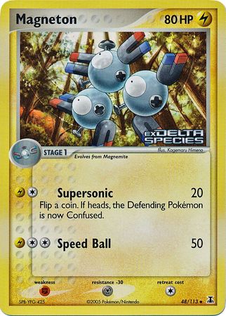 Magneton (48/113) (Stamped) [EX: Delta Species] | Jomio and Rueliete's Cards and Comics