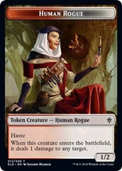 Human Rogue // Food (15) Double-Sided Token [Throne of Eldraine Tokens] | Jomio and Rueliete's Cards and Comics