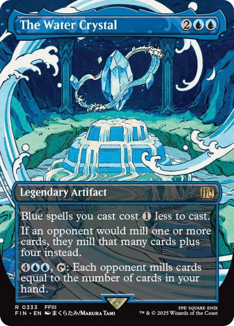 The Water Crystal (Borderless) [FINAL FANTASY] | Jomio and Rueliete's Cards and Comics