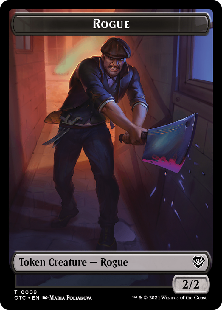 Rogue // The Monarch Double-Sided Token [Outlaws of Thunder Junction Commander Tokens] | Jomio and Rueliete's Cards and Comics