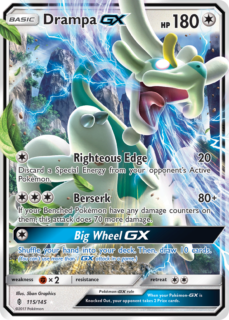 Drampa GX (115/145) [Sun & Moon: Guardians Rising] | Jomio and Rueliete's Cards and Comics