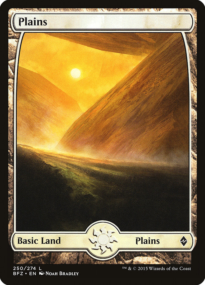 Plains (250) (Full Art) [Battle for Zendikar] | Jomio and Rueliete's Cards and Comics