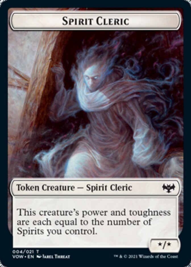 Insect // Spirit Cleric Double-Sided Token [Innistrad: Crimson Vow Tokens] | Jomio and Rueliete's Cards and Comics
