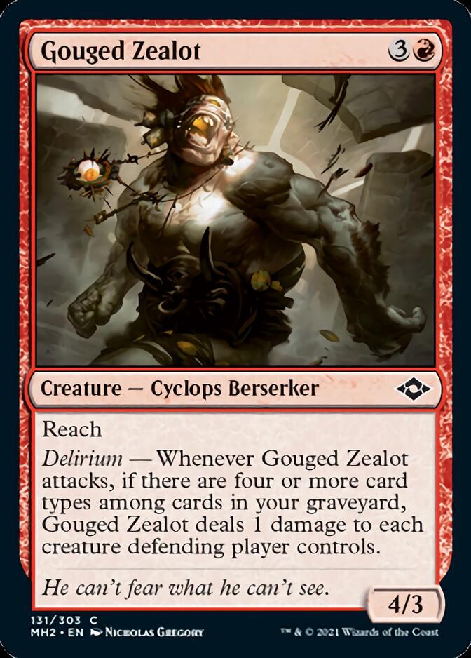 Gouged Zealot [Modern Horizons 2] | Jomio and Rueliete's Cards and Comics