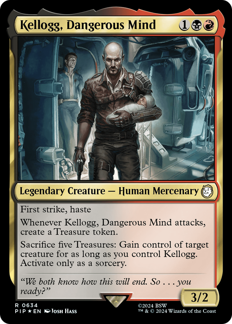 Kellogg, Dangerous Mind (Surge Foil) [Fallout] | Jomio and Rueliete's Cards and Comics