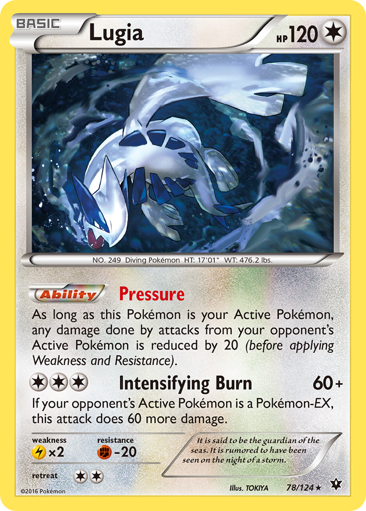 Lugia (78/124) [XY: Fates Collide] | Jomio and Rueliete's Cards and Comics