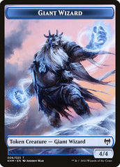 Human Warrior // Giant Wizard Double-Sided Token [Kaldheim Tokens] | Jomio and Rueliete's Cards and Comics