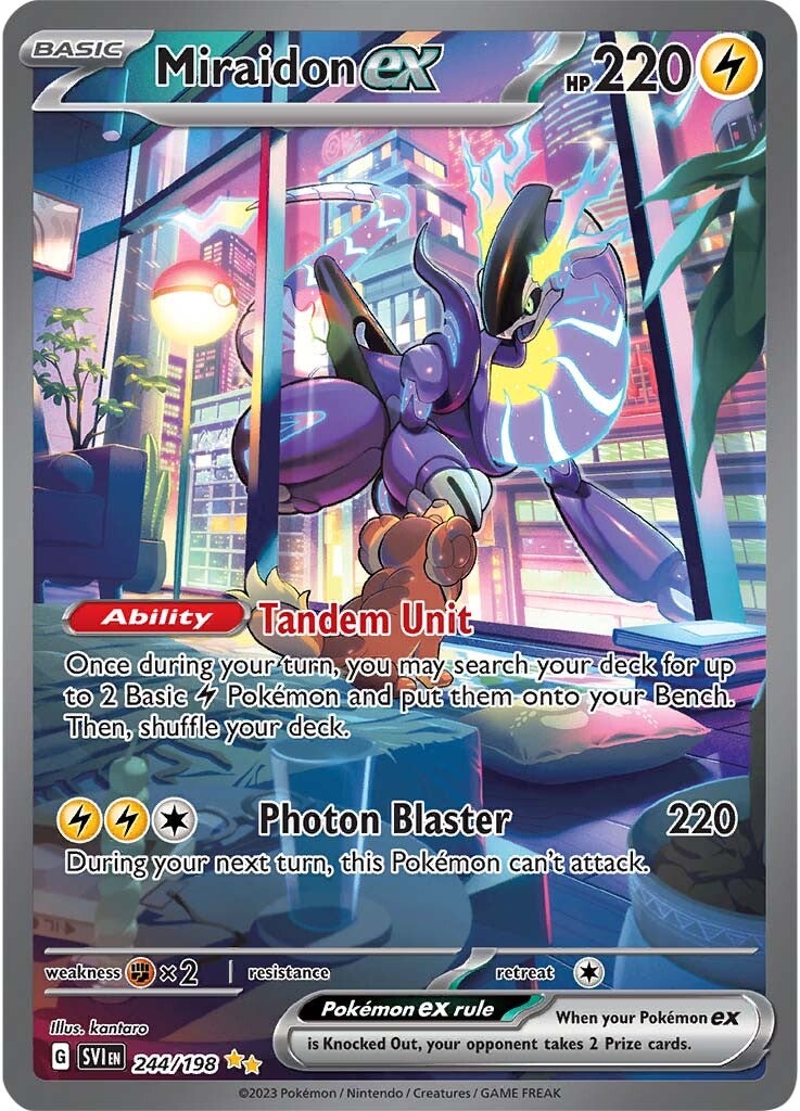 Miraidon ex (244/198) [Scarlet & Violet: Base Set] | Jomio and Rueliete's Cards and Comics