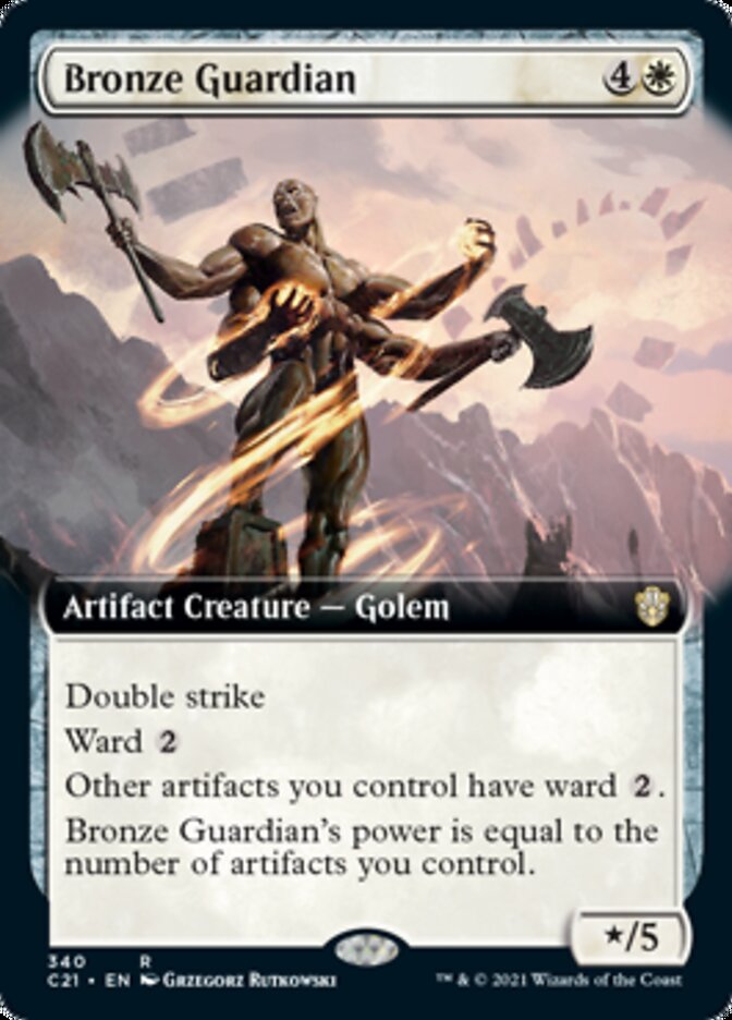 Bronze Guardian (Extended Art) [Commander 2021] | Jomio and Rueliete's Cards and Comics