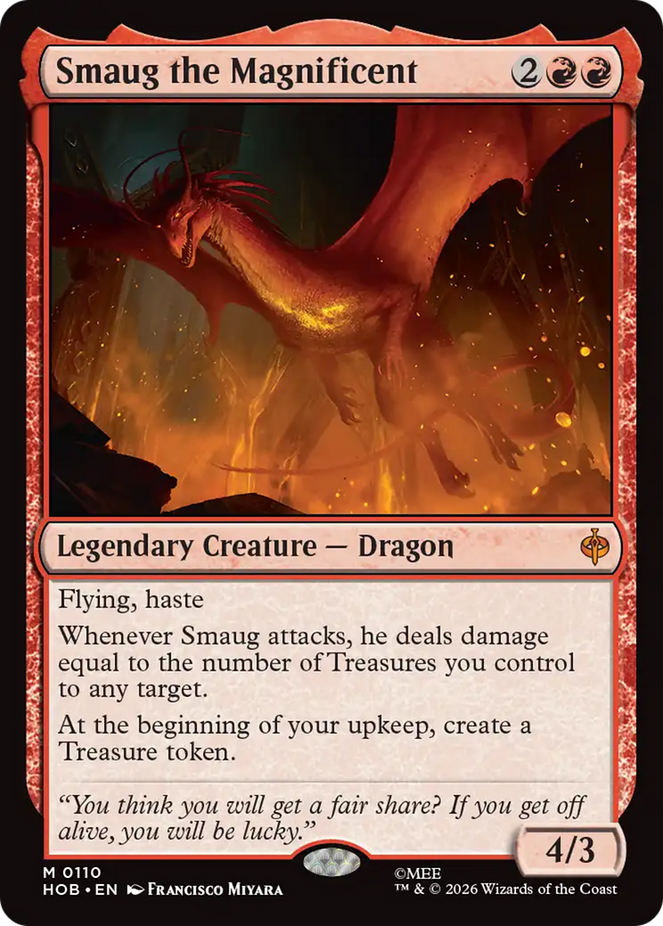 Smaug the Magnificent [The Hobbit] | Jomio and Rueliete's Cards and Comics