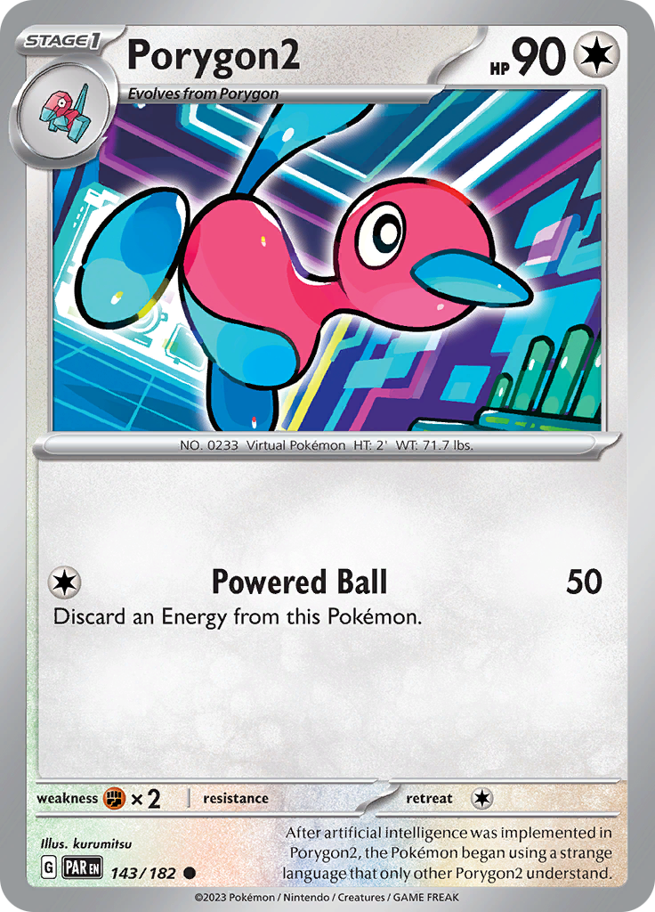 Porygon2 (143/182) [Scarlet & Violet: Paradox Rift] | Jomio and Rueliete's Cards and Comics
