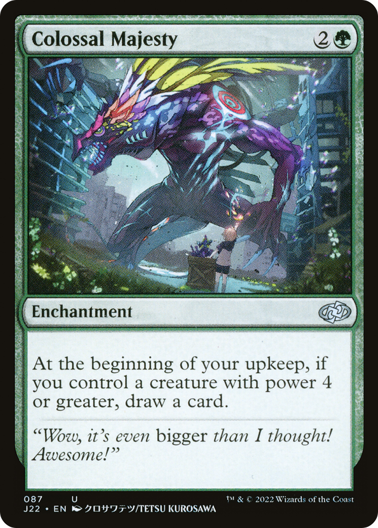 Colossal Majesty [Jumpstart 2022] | Jomio and Rueliete's Cards and Comics
