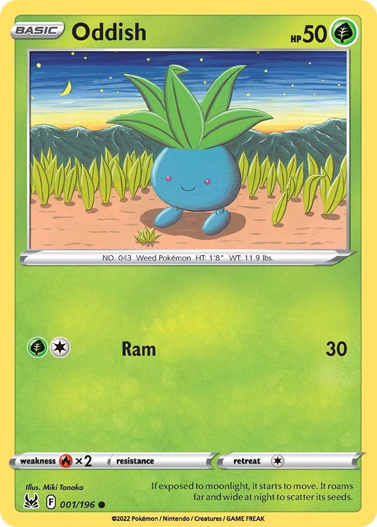 Oddish (001/196) [Sword & Shield: Lost Origin] | Jomio and Rueliete's Cards and Comics