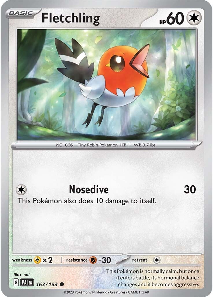 Fletchling (163/193) [Scarlet & Violet: Paldea Evolved] | Jomio and Rueliete's Cards and Comics
