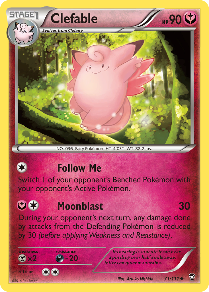 Clefable (71/111) [XY: Furious Fists] | Jomio and Rueliete's Cards and Comics