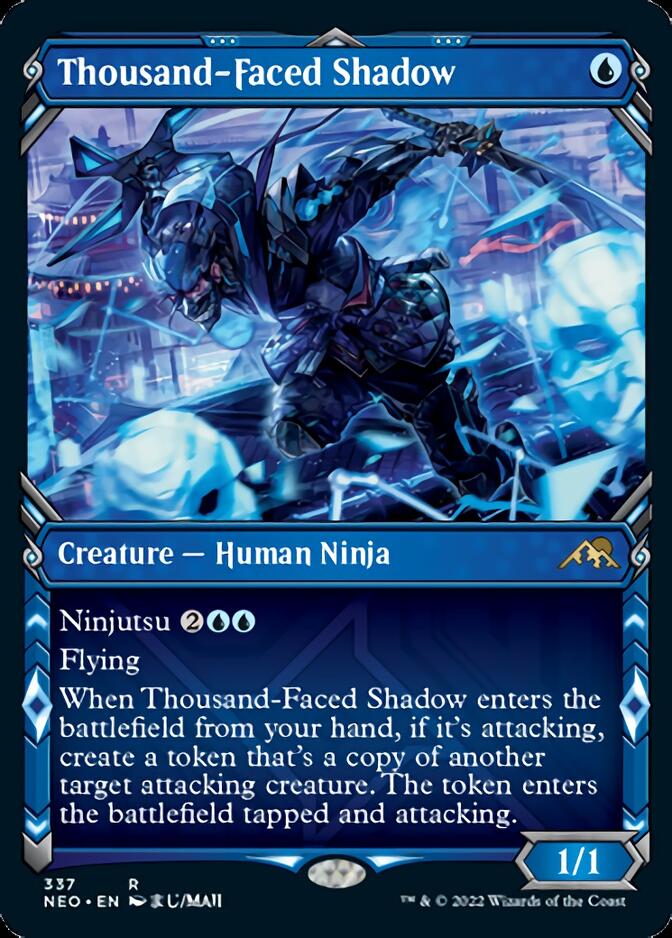 Thousand-Faced Shadow (Showcase Ninja) [Kamigawa: Neon Dynasty] | Jomio and Rueliete's Cards and Comics