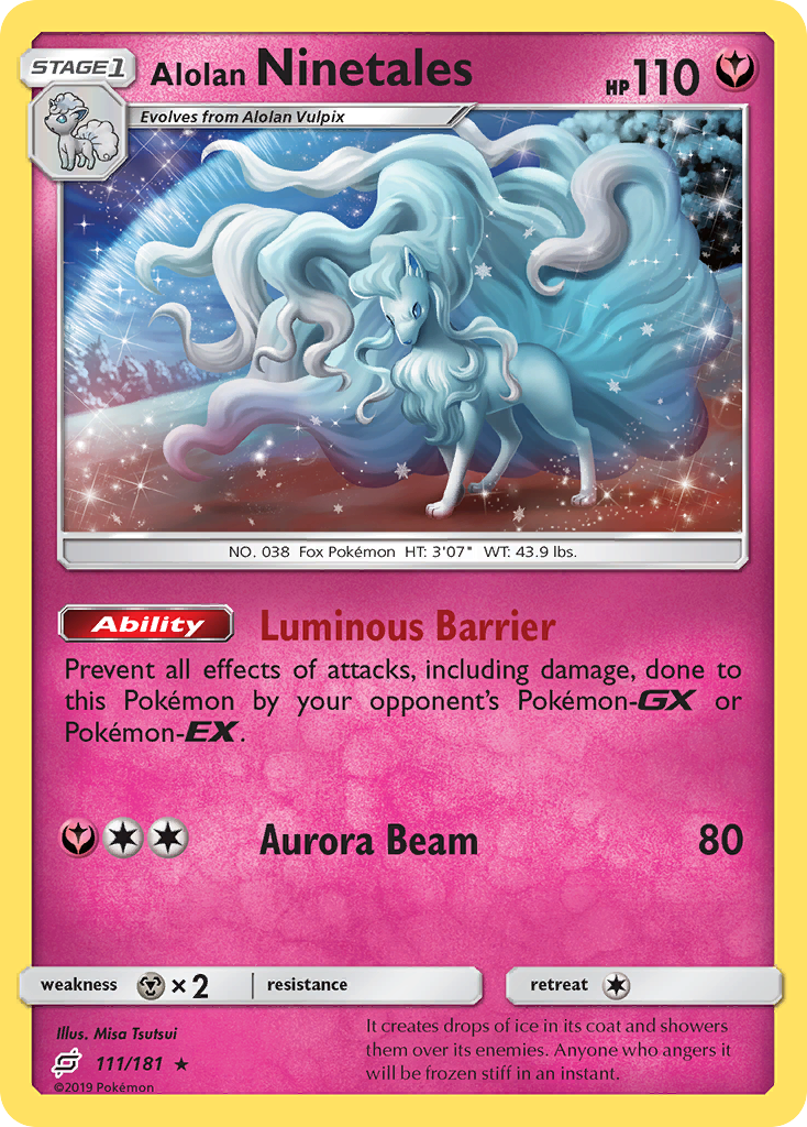 Alolan Ninetales (111/181) [Sun & Moon: Team Up] | Jomio and Rueliete's Cards and Comics
