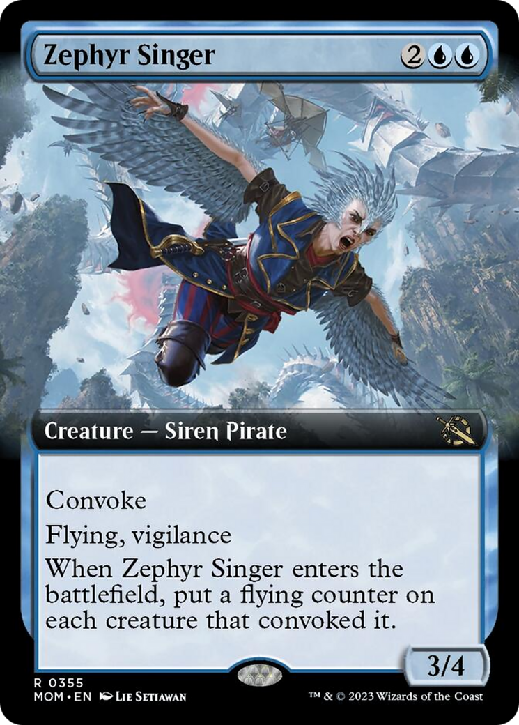 Zephyr Singer (Extended Art) [March of the Machine] | Jomio and Rueliete's Cards and Comics
