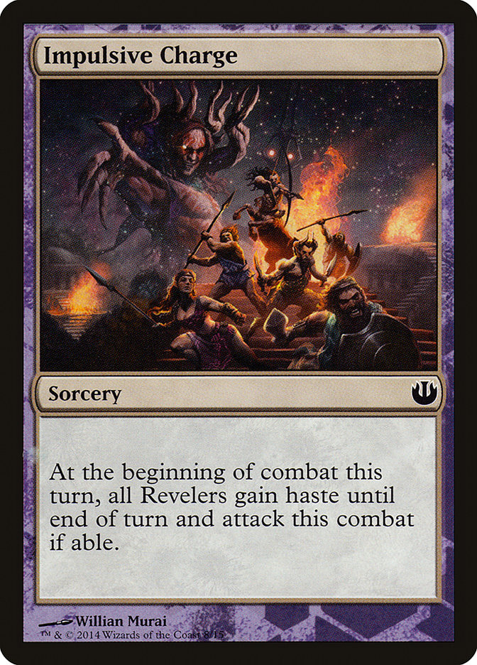 Impulsive Charge [Journey into Nyx Defeat a God] | Jomio and Rueliete's Cards and Comics