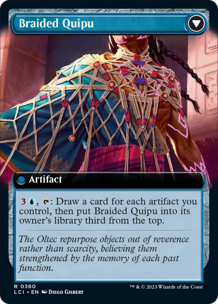 Braided Net // Braided Quipu (Extended Art) [The Lost Caverns of Ixalan] | Jomio and Rueliete's Cards and Comics