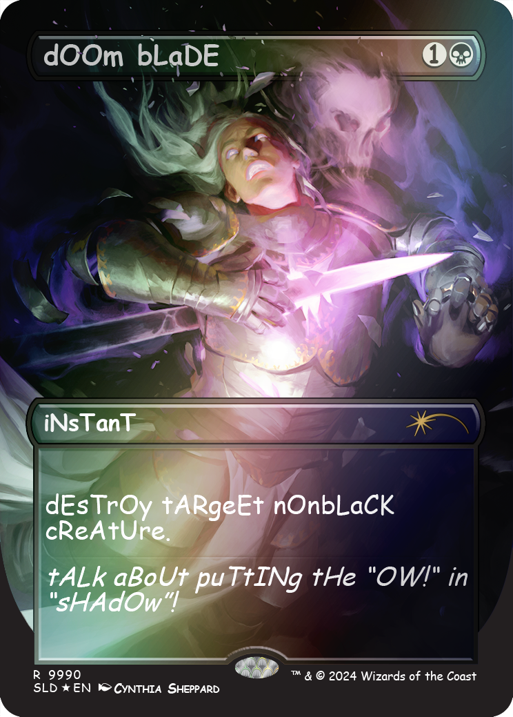 dOOm bLaDE (Rainbow Foil) [Secret Lair Drop Series] | Jomio and Rueliete's Cards and Comics