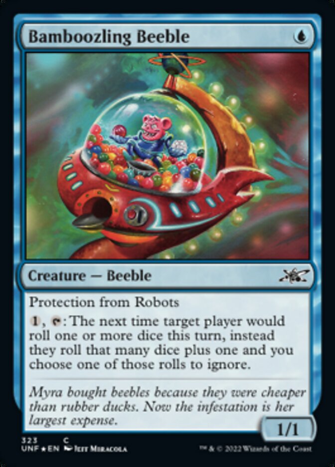 Bamboozling Beeble (Galaxy Foil) [Unfinity] | Jomio and Rueliete's Cards and Comics