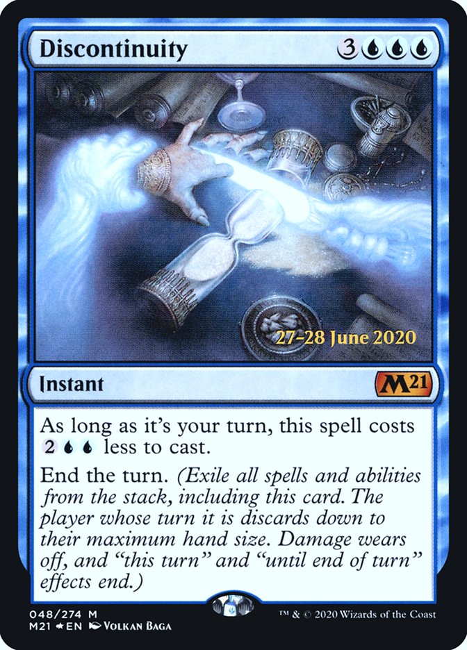 Discontinuity [Core Set 2021 Prerelease Promos] | Jomio and Rueliete's Cards and Comics