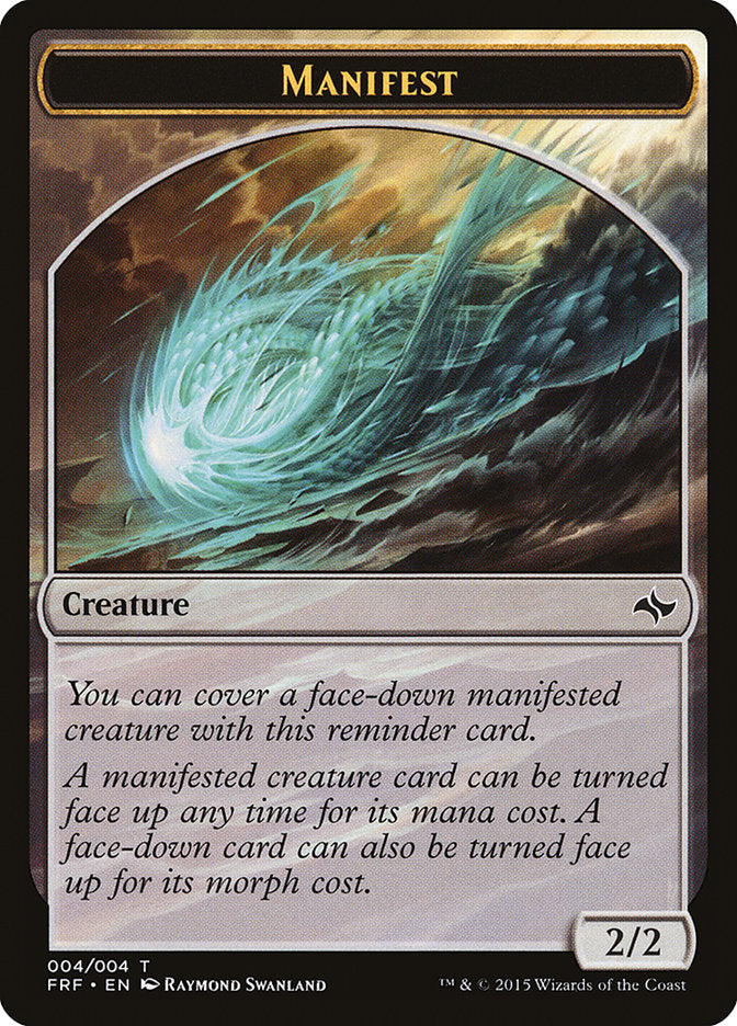 Manifest [Fate Reforged Tokens] | Jomio and Rueliete's Cards and Comics